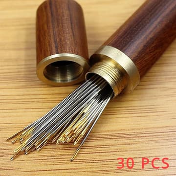 30-Pack Side-Hole Needle Threading Hand Sewing Needle Set for the Visually Impaired
