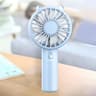 Rechargeable Handheld Small Fan with 3 Speeds, Strong Airflow, Low Noise-3