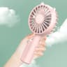 Rechargeable Handheld Small Fan with 3 Speeds, Strong Airflow, Low Noise-10