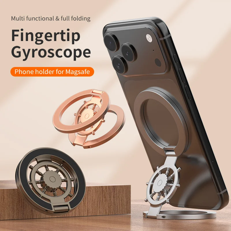 Double-Sided Magnetic Ring Holder Foldable Phone Stand — Product detail image 2