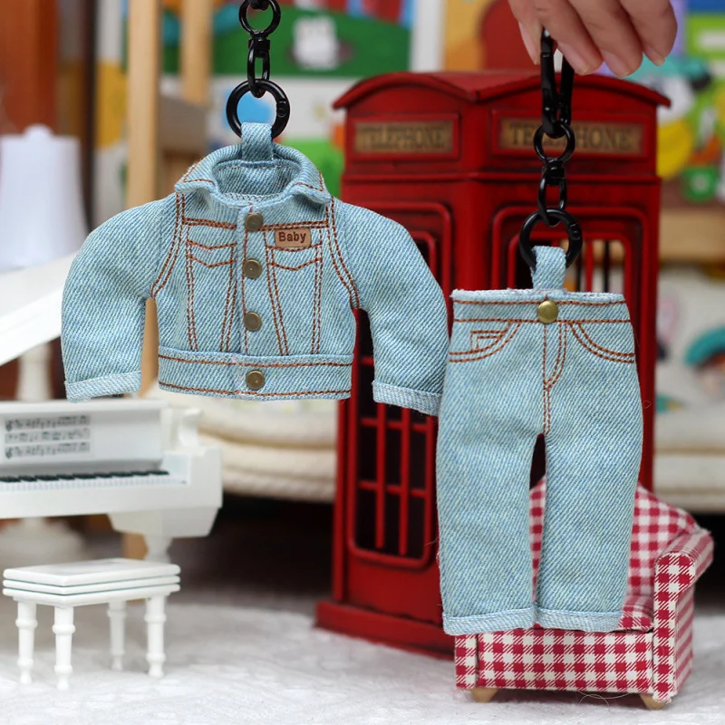 Denim Doll Top Keychain Charm 20cm ZSIGA Gingerbread Man Universal — Product detail image 2