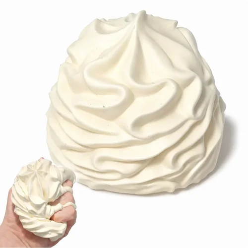 Cream Roll Squishy Soft Rubber Fidget Stress Relief Toy