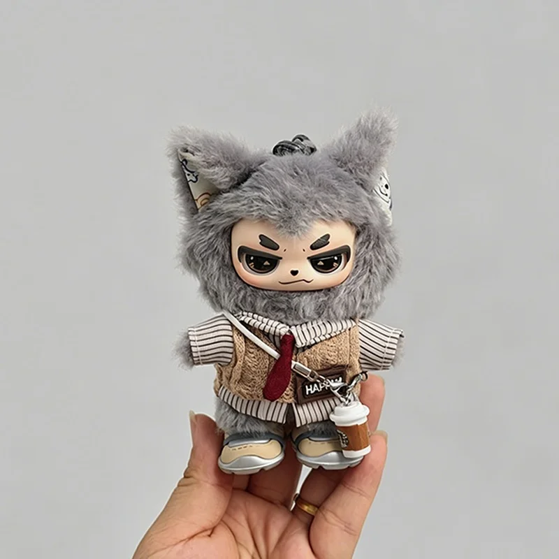 Min Yi Plush Pendant with Faux Leather Jacket & Skirt Outfit — Product detail image 5