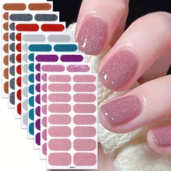 2025 New No-Glue Gel Press-On Nail Stickers, Waterproof Matte Wearable Nails for Women-1