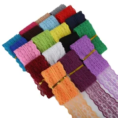 4.5cm Embroidered Lace Ribbon Trim for Sewing and DIY Craft Decorations-4