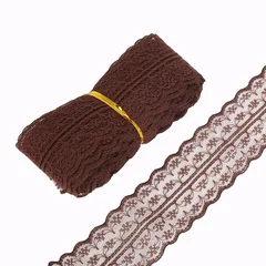 4.5cm Embroidered Lace Ribbon Trim for Sewing and DIY Craft Decorations-7