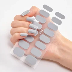 2025 New No-Glue Gel Press-On Nail Stickers, Waterproof Matte Wearable Nails for Women-15