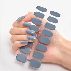 2025 New No-Glue Gel Press-On Nail Stickers, Waterproof Matte Wearable Nails for Women-17