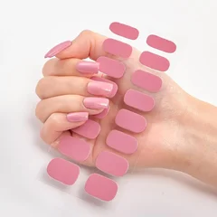 2025 New No-Glue Gel Press-On Nail Stickers, Waterproof Matte Wearable Nails for Women-11
