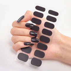 2025 New No-Glue Gel Press-On Nail Stickers, Waterproof Matte Wearable Nails for Women-18