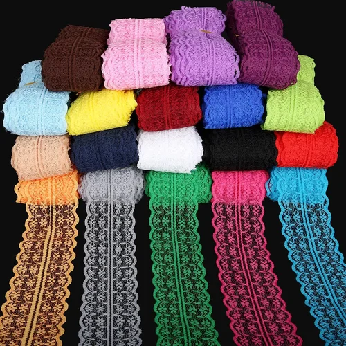 4.5cm Embroidered Lace Ribbon Trim for Sewing and DIY Craft Decorations