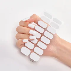 2025 New No-Glue Gel Press-On Nail Stickers, Waterproof Matte Wearable Nails for Women-28