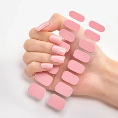2025 New No-Glue Gel Press-On Nail Stickers, Waterproof Matte Wearable Nails for Women-16