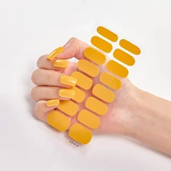 2025 New No-Glue Gel Press-On Nail Stickers, Waterproof Matte Wearable Nails for Women-21