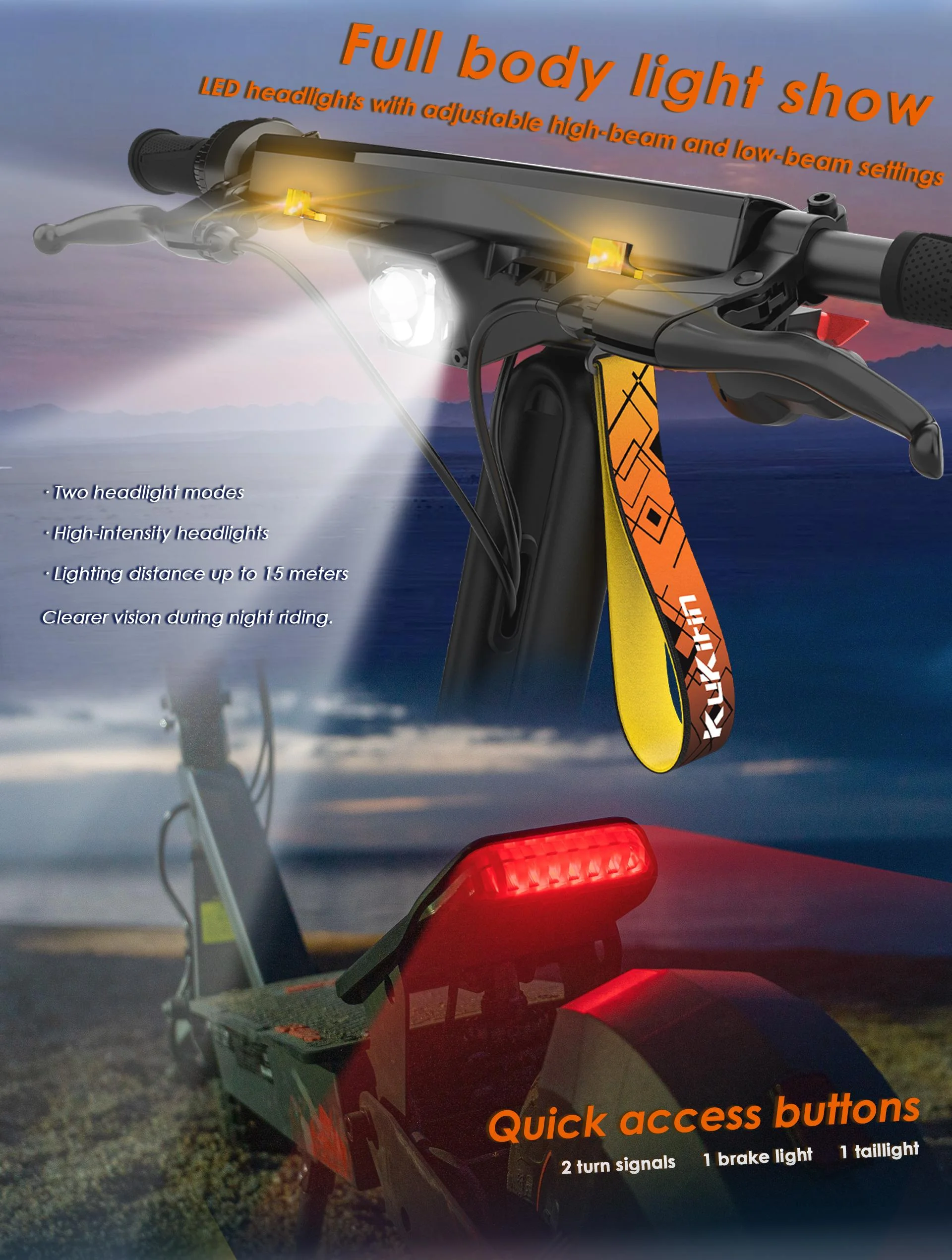 Kukirin G2 Ultra 800W Dual Motor Foldable Electric Scooter – 48V 18AH — Product detail image 9