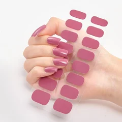 2025 New No-Glue Gel Press-On Nail Stickers, Waterproof Matte Wearable Nails for Women-19