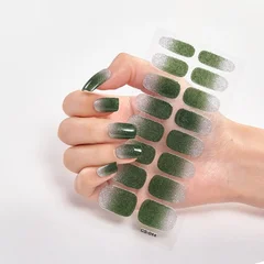 2025 New No-Glue Gel Press-On Nail Stickers, Waterproof Matte Wearable Nails for Women-47
