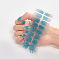 2025 New No-Glue Gel Press-On Nail Stickers, Waterproof Matte Wearable Nails for Women-48
