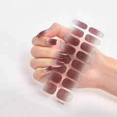 2025 New No-Glue Gel Press-On Nail Stickers, Waterproof Matte Wearable Nails for Women-53