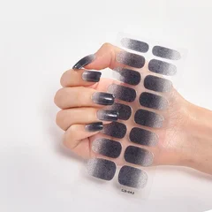 2025 New No-Glue Gel Press-On Nail Stickers, Waterproof Matte Wearable Nails for Women-46