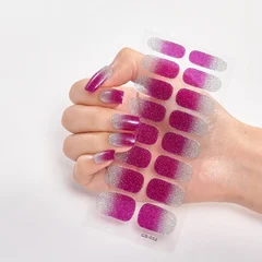 2025 New No-Glue Gel Press-On Nail Stickers, Waterproof Matte Wearable Nails for Women-55
