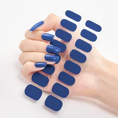 2025 New No-Glue Gel Press-On Nail Stickers, Waterproof Matte Wearable Nails for Women-13