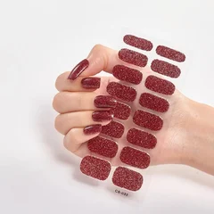 2025 New No-Glue Gel Press-On Nail Stickers, Waterproof Matte Wearable Nails for Women-36