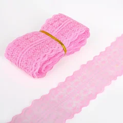 4.5cm Embroidered Lace Ribbon Trim for Sewing and DIY Craft Decorations-9