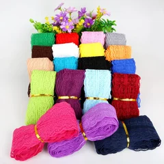 4.5cm Embroidered Lace Ribbon Trim for Sewing and DIY Craft Decorations-2