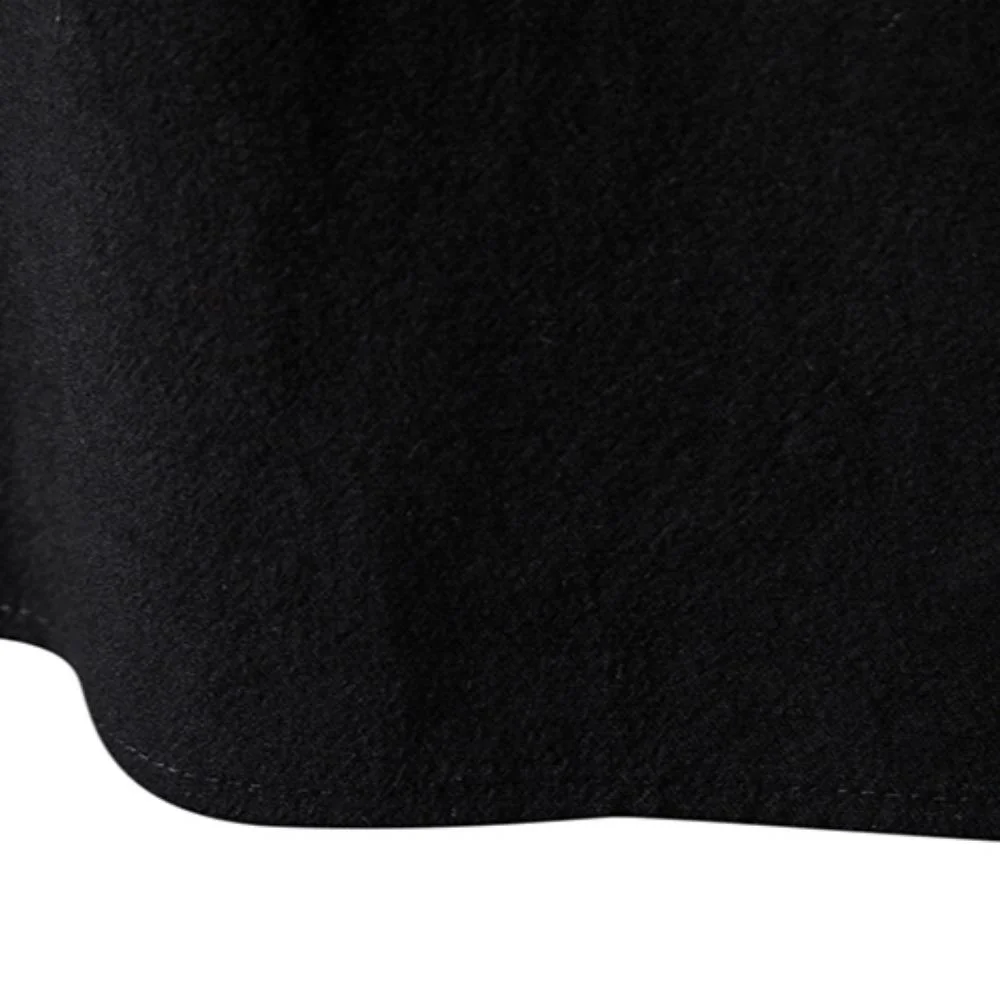 Chemise hawaïenne à col henley en lin-coton à manches longues pour homme — Image détaillée du produit 8