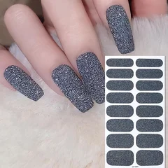 2025 New No-Glue Gel Press-On Nail Stickers, Waterproof Matte Wearable Nails for Women-3
