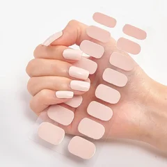 2025 New No-Glue Gel Press-On Nail Stickers, Waterproof Matte Wearable Nails for Women-12