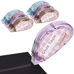 Secopad Double-Sided Tape Rollers, 4 Pack, 0.3 in-12