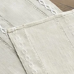 Artoid Mode Embroidered Linen Table Runner, 13 x 72 in-7