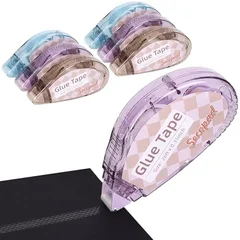 Secopad Double-Sided Tape Rollers, 4 Pack, 0.3 in-8