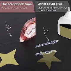 Secopad Double-Sided Tape Rollers, 4 Pack, 0.3 in-3