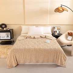 Roman Column Jacquard Double-Sided Fleece Blanket-3