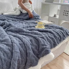 Double-Sided Fleece Jacquard Blanket-8