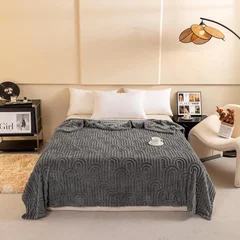 Roman Column Jacquard Double-Sided Fleece Blanket-5