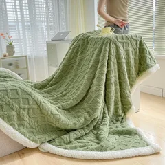 Double-Sided Fleece Jacquard Blanket-6