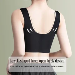 Plus Size Seamless Sexy Push-Up Wireless Sports Bra-2