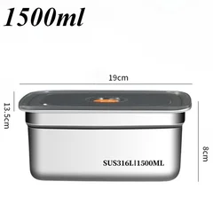 Stainless Steel Lunch Box – Leakproof, Freezer & Fridge Safe Kitchen Storage Container-4