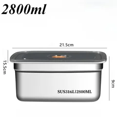 Stainless Steel Lunch Box – Leakproof, Freezer & Fridge Safe Kitchen Storage Container-6