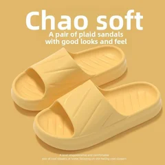 Home EVA Anti-Odor Non-Slip Couple's Summer Slide Sandals-9