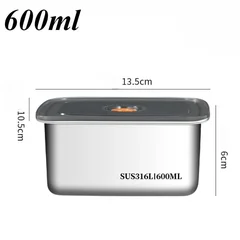 Stainless Steel Lunch Box – Leakproof, Freezer & Fridge Safe Kitchen Storage Container-2