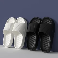Home EVA Anti-Odor Non-Slip Couple's Summer Slide Sandals-2