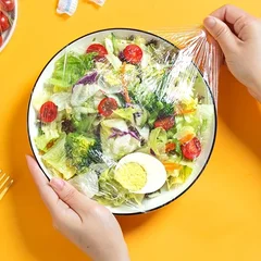 100-Pack PE Stretch Food Covers Disposable Elastic Bowl Covers-7