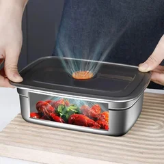 Stainless Steel Lunch Box – Leakproof, Freezer & Fridge Safe Kitchen Storage Container-8