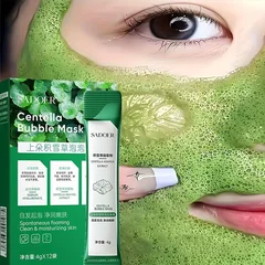 Hyaluronic Acid & Centella Bubble Masks, 12 Pack-2