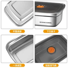 Stainless Steel Lunch Box – Leakproof, Freezer & Fridge Safe Kitchen Storage Container-11